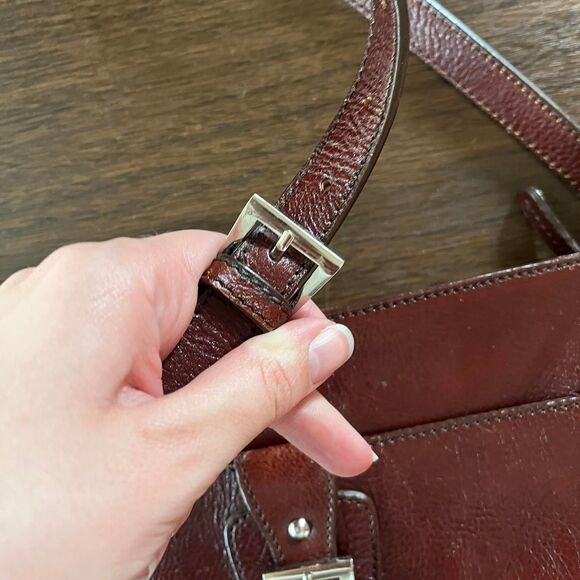 Aigner Bag Vintage Women's Brown Buckle - Picture 4 of 8